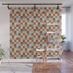 Bold Retro Checks Pattern - Small XX Wall Mural Gallery Image 1