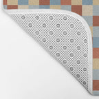 Bold Retro Checks Pattern - Small XX Bath Mat Gallery Image 2