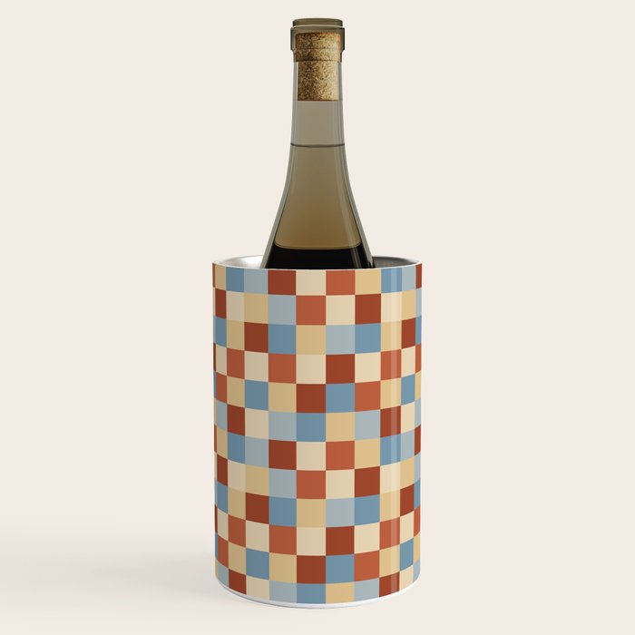 Bold Retro Checks Pattern - Small XX Wine Chiller Gallery Image 3