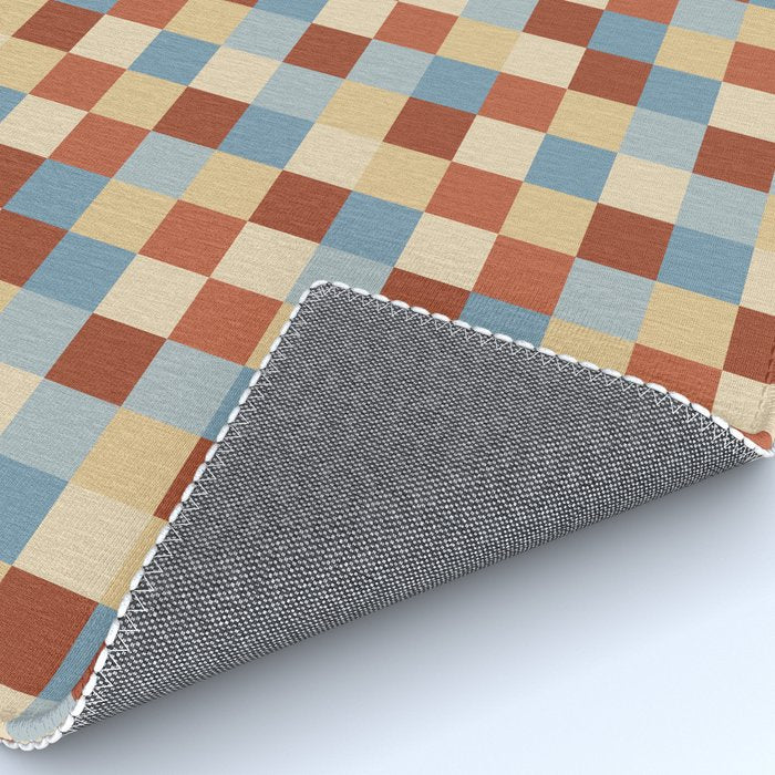Bold Retro Checks Pattern - Small XX Rug Gallery Image 4