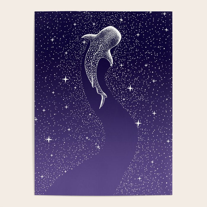 Star Eater - space from Dark Blue to Purple Poster