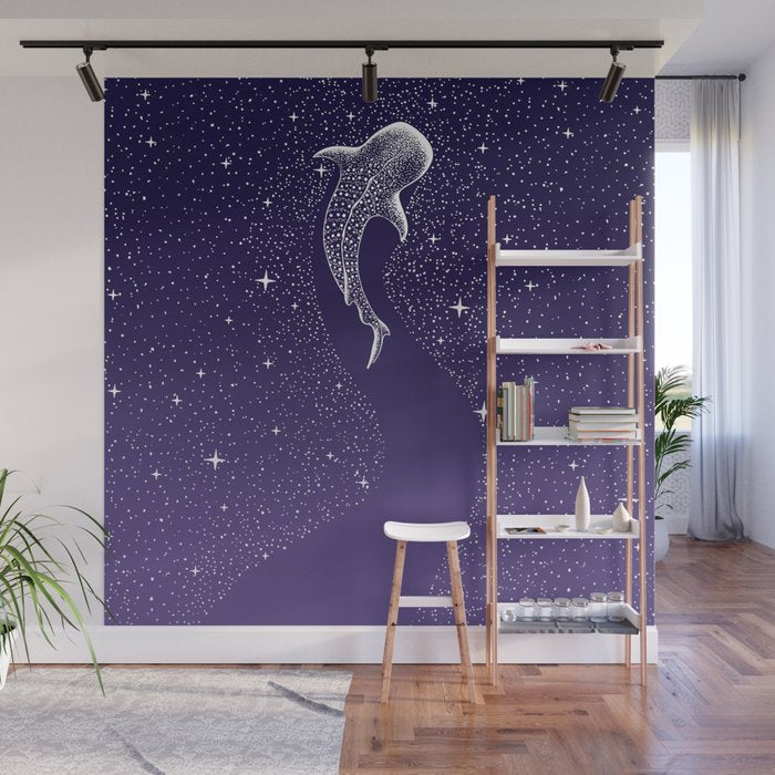 Star Eater - space from Dark Blue to Purple Wall Mural Gallery Image 1