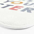 The World is Your Oyster quote, perfect for an ocean theme nursery Bath Mat Gallery Image 3