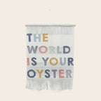 The World is Your Oyster quote, perfect for an ocean theme nursery Wall Hanging Gallery Image 1