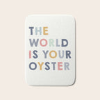 The World is Your Oyster quote, perfect for an ocean theme nursery Bath Mat Gallery Image 1