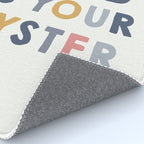 The World is Your Oyster quote, perfect for an ocean theme nursery Rug Gallery Image 4