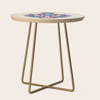 Vase with blue roses collection Side Table Gallery Image 1