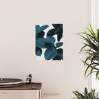 Indigo Blue Plant Leaves Poster Gallery Image 2