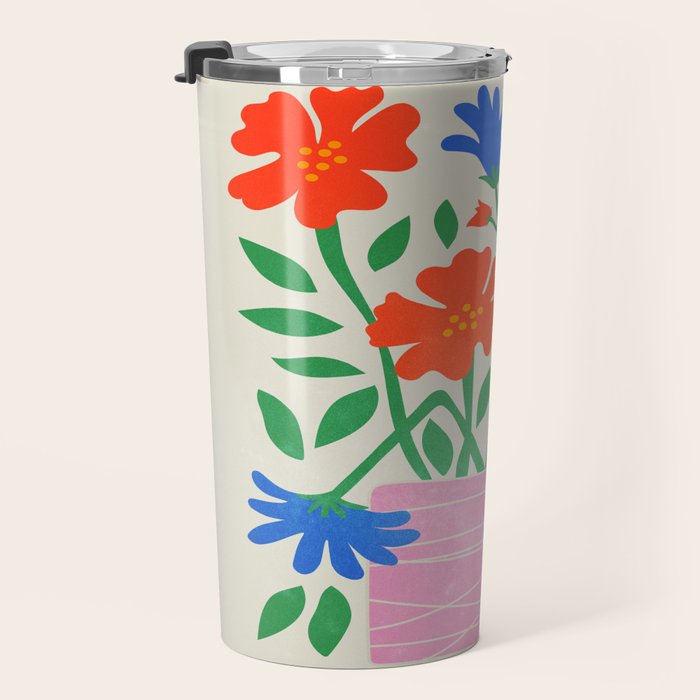 Flower Market 01: London Travel Mug Gallery Image 3
