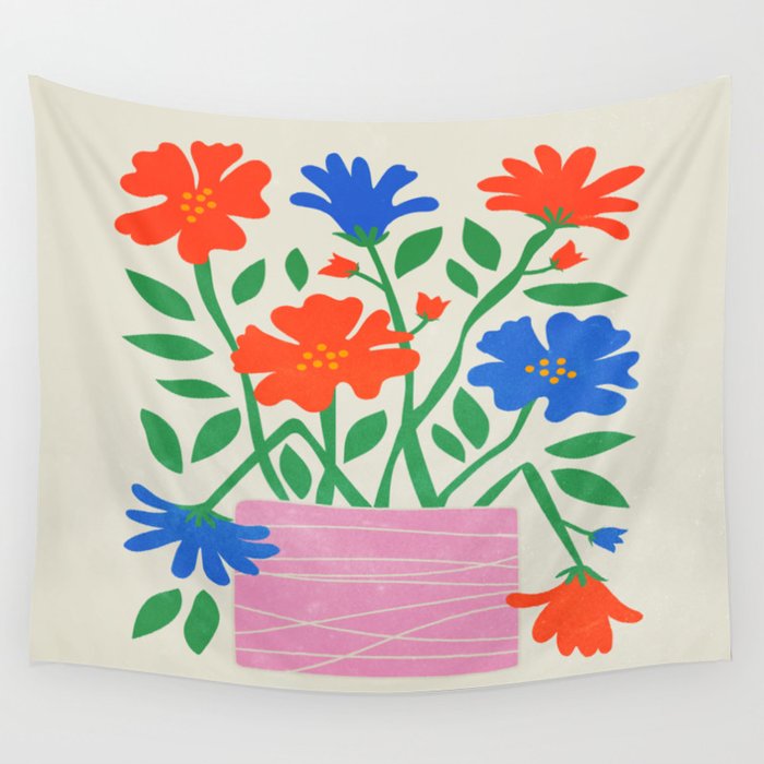 Flower Market 01: London Wall Tapestry Gallery Image 4