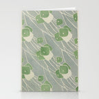 Green Geometric 1915 Hannah Borger Overbeck Stationery Card Gallery Image 2