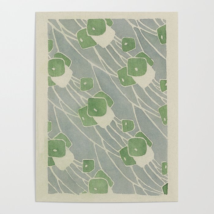 Green Geometric 1915 Hannah Borger Overbeck Poster Gallery Image 1