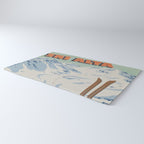 Ski Alta Vintage Travel Poster Rug Gallery Image 3