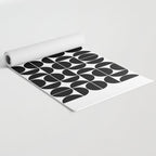 Mid Century Modern Geometric 04 Black Yoga Mat Gallery Image 2
