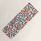 Winter Berries and Blue Yoga Mat Gallery Image 1