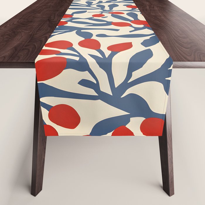 Winter Berries and Blue Table Runner Gallery Image 1