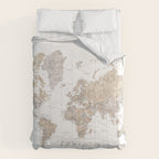 Life is a jouney best travelled together, world map, "Abey" Comforter Gallery Image 6