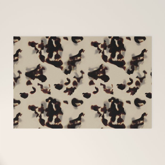 Chic Tortoise Shell on Ivory Welcome Mat Gallery Image 1