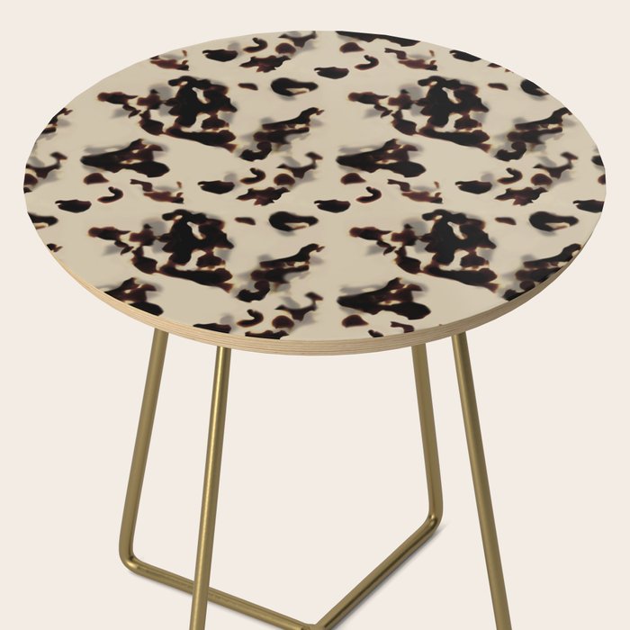 Chic Tortoise Shell on Ivory Side Table Gallery Image 2