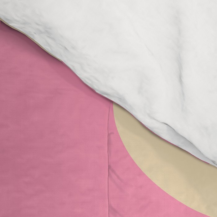 Mid Century Modern Retro Abstract Minimalist Piquet Pink Pattern Comforter Gallery Image 4