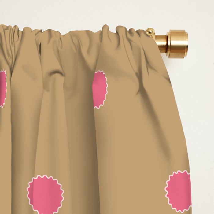 Rickrack Bloom - Folk Motif Window Curtain Gallery Image 2