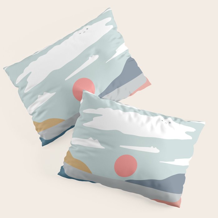 Cat Landscape 23 Pillow Sham Gallery Image 3