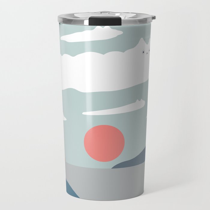 Cat Landscape 23 Travel Mug Gallery Image 1