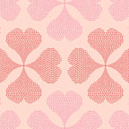 Lucky in love heart clover pattern red and pink Coffee Mug Gallery Image 2