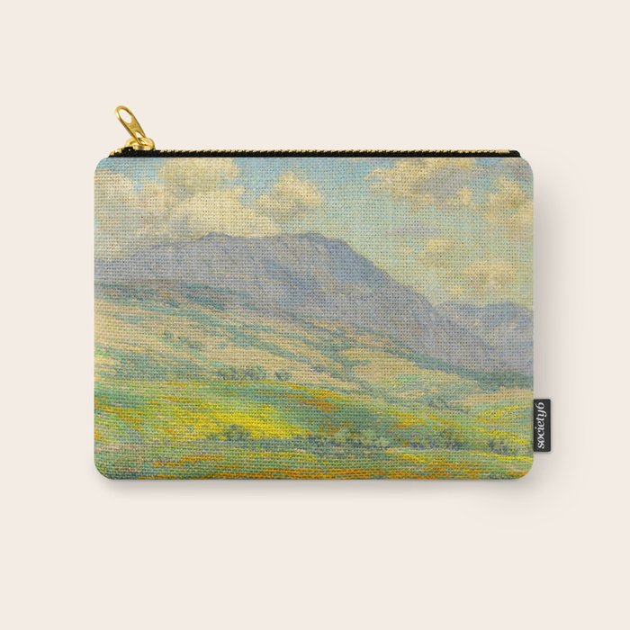 Granville Redmond Hazy Day in Antelope Valley, 1932 Oil Painting Vintage American Art Carry All Pouch Gallery Image 1