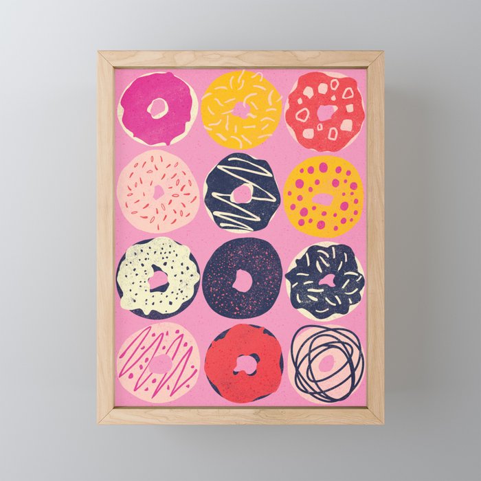 Dozen Doughnuts Mini Art Print