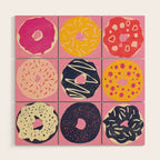 Dozen Doughnuts Wood Wall Art Gallery Image 1