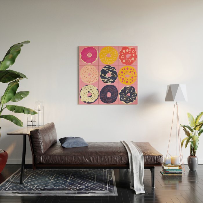 Dozen Doughnuts Wood Wall Art Gallery Image 2