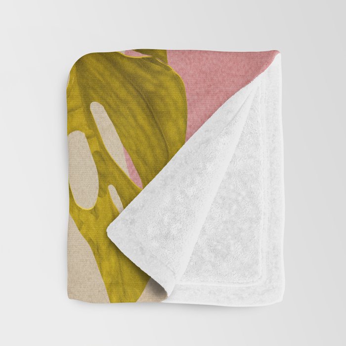 Monstera Obliqua 01 Throw Blanket Gallery Image 3