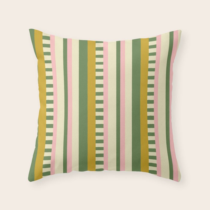 Nomad Stripes Throw Pillow Gallery Image 6