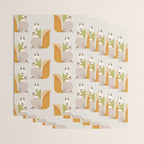 Whimsical Red Squirrel Wrapping Paper Gallery Image 3