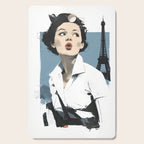 Parisian Glamour in Retro Style Cutting Board Gallery Image 1