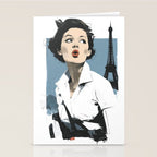 Parisian Glamour in Retro Style Stationery Card Gallery Image 2
