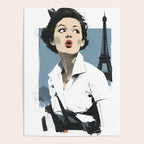 Parisian Glamour in Retro Style Poster Gallery Image 4