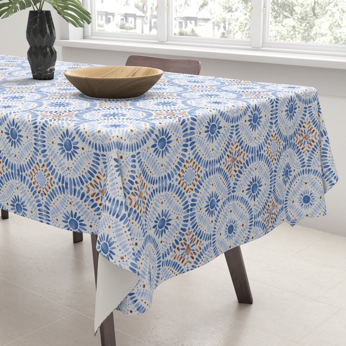 Boho Tiles Mandala Tablecloth Gallery Image 3