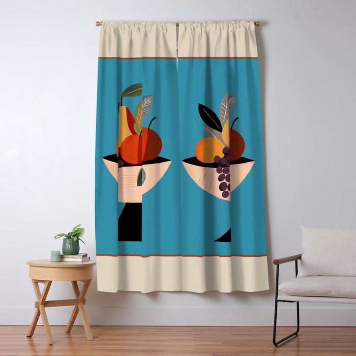 Modern Fruit Bowl I Window Curtain Gallery Image 1