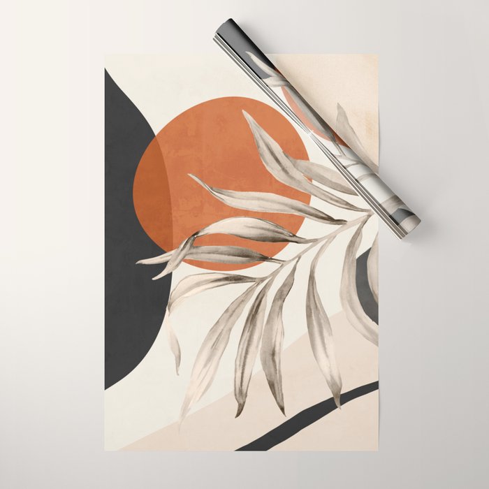 Abstract Art Tropical Leaves 133 Wrapping Paper Gallery Image 1