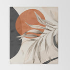 Abstract Art Tropical Leaves 133 Throw Blanket Gallery Image 2
