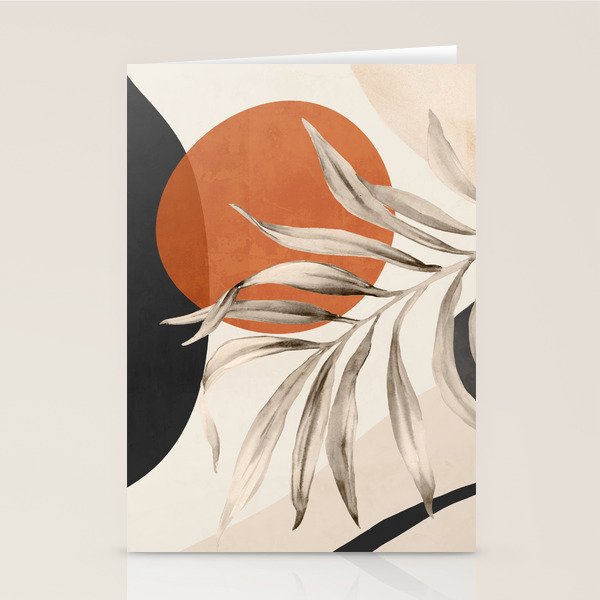Abstract Art Tropical Leaves 133 Stationery Card Gallery Image 2