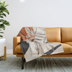 Abstract Art Tropical Leaves 133 Throw Blanket Gallery Image 1