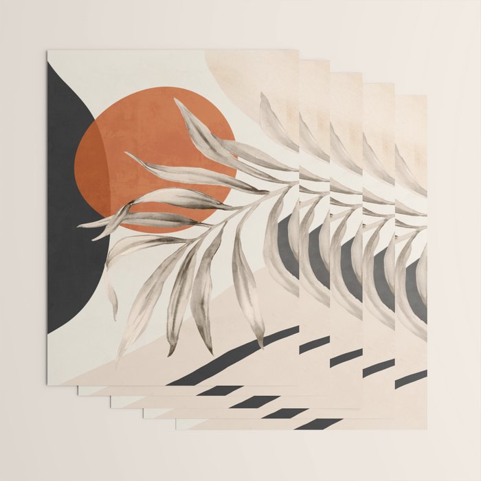 Abstract Art Tropical Leaves 133 Wrapping Paper Gallery Image 3