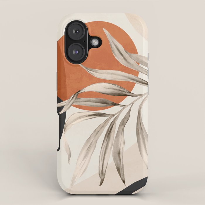 Abstract Art Tropical Leaves 133 iPhone Case Gallery Image 1