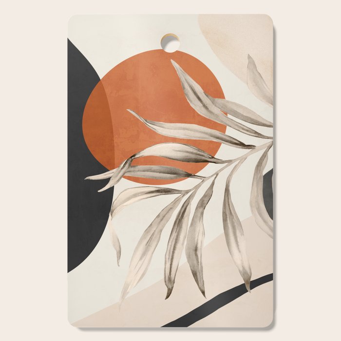 Abstract Art Tropical Leaves 133 Cutting Board Gallery Image 1