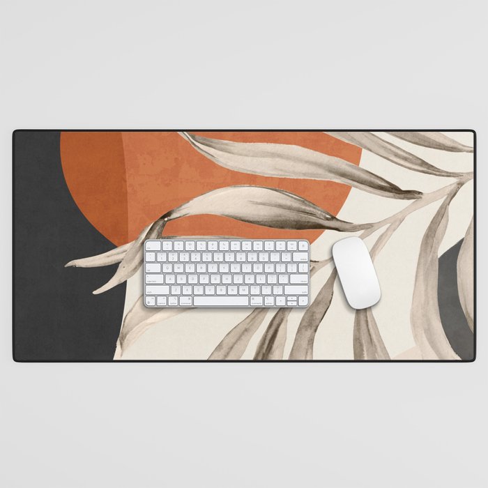 Abstract Art Tropical Leaves 133 Desk Mat Gallery Image 1