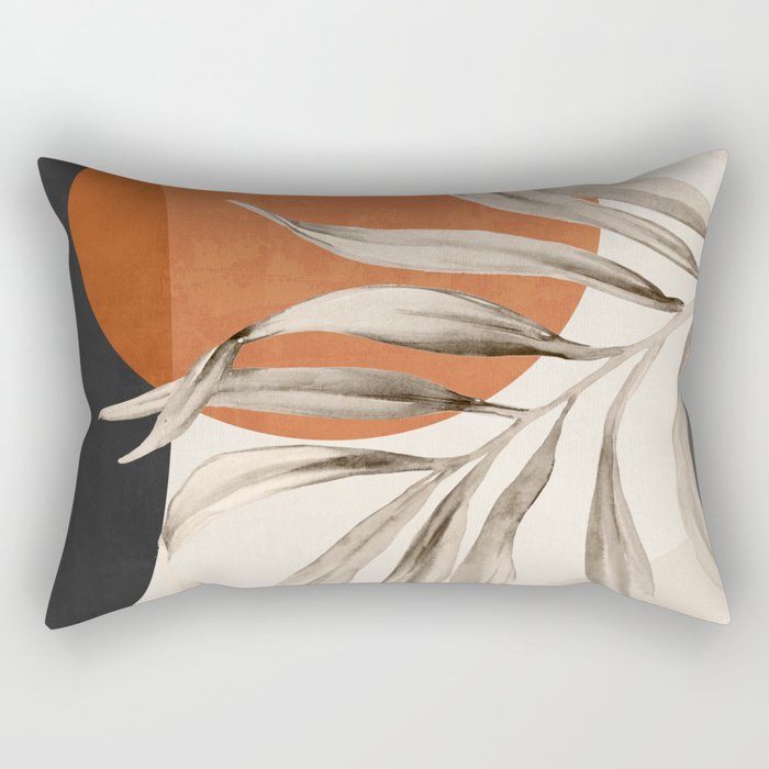 Abstract Art Tropical Leaves 133 Rectangular Pillow Gallery Image 1