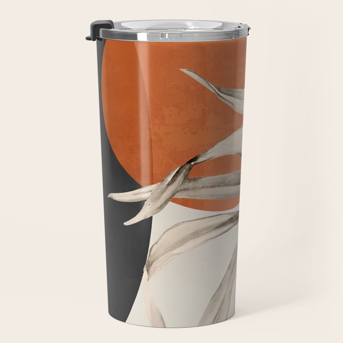 Abstract Art Tropical Leaves 133 Travel Mug Gallery Image 3
